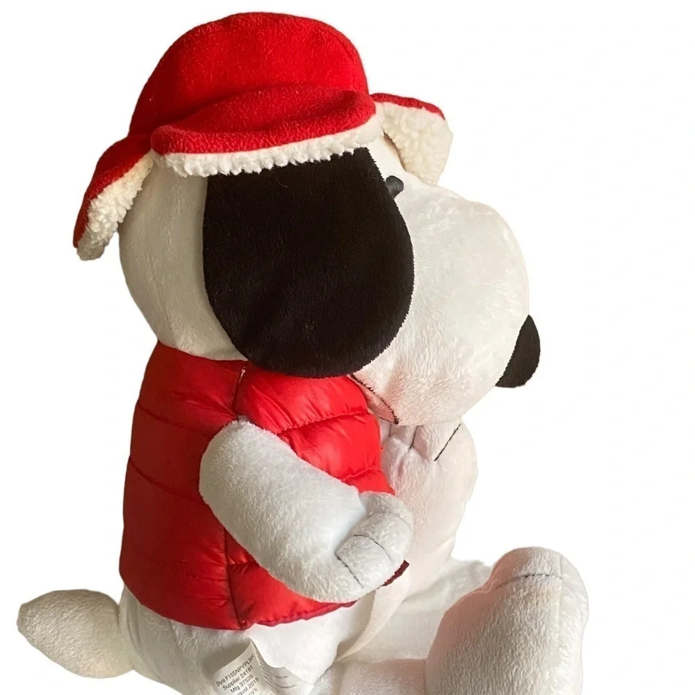 Peanuts Snoopy Stuffed Animal Macys Christmas Holiday 2015 - Picture 9 of 14